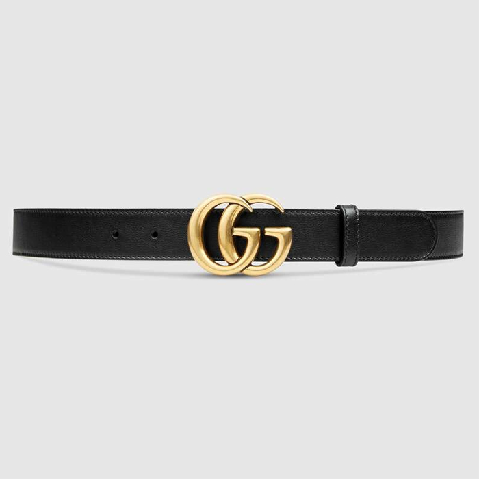 グッチ GUCCI メンズ ダブルG スリムベルト 414516 AP00T 1000 BLACK