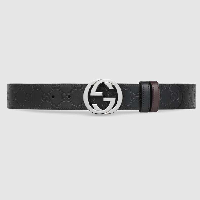 グッチ GUCCI BELT メンズベルト 473030 CWCWN 1070 BLACK/BROWN