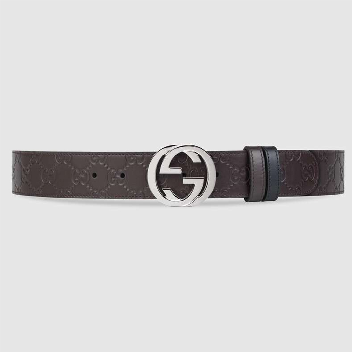グッチ GUCCI BELT メンズベルト 473030 CWCWN 2174 BROWN/BLACK