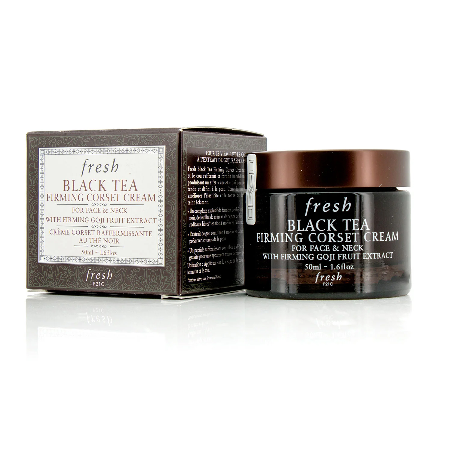 フレッシュFresh レディース Black Tea Firming Corset Cream - For Face & Neck ブラック ティー ファーミング コルセット クリーム 809280132032