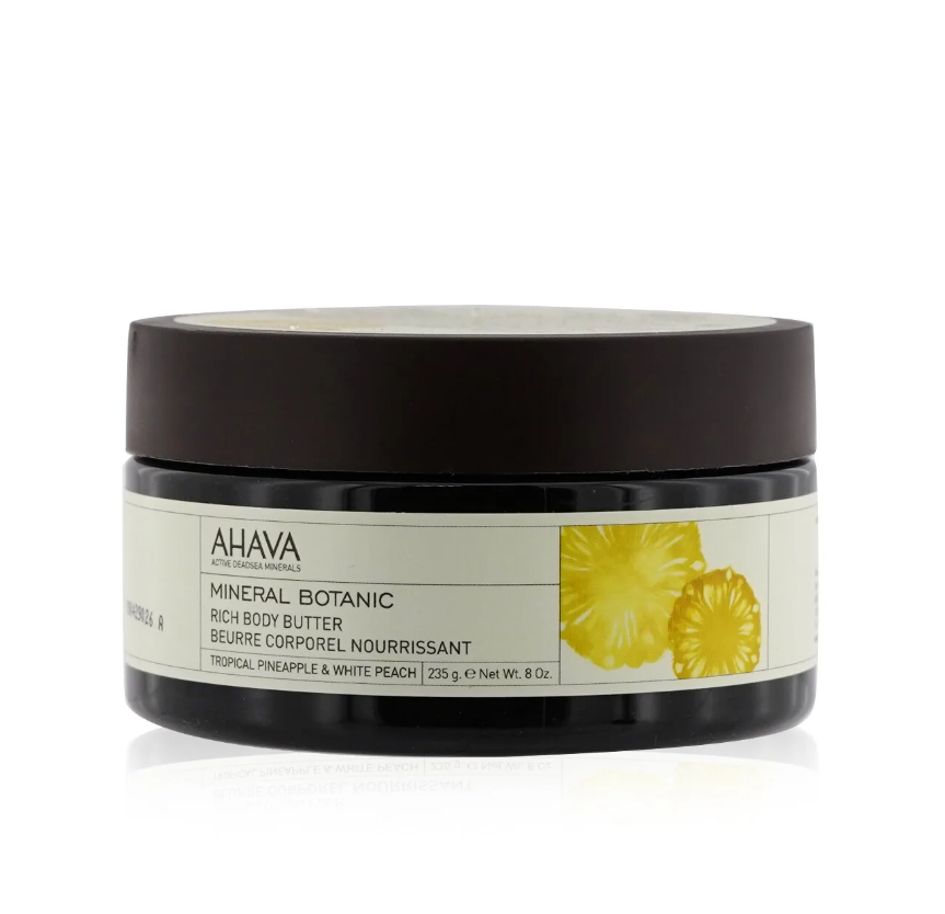 アハバAhava レディースMineral Botanic Velvet Body Butterミネラルボタニック ベルベット ボディバターTROPICAL PINEAPPLE &WHITE PEACH 235G