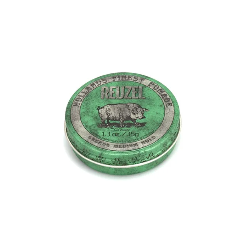 ルーゾー Reuzel メンズ  グリーン ポマード (グリース ミディアム ホールド) 4989828005144