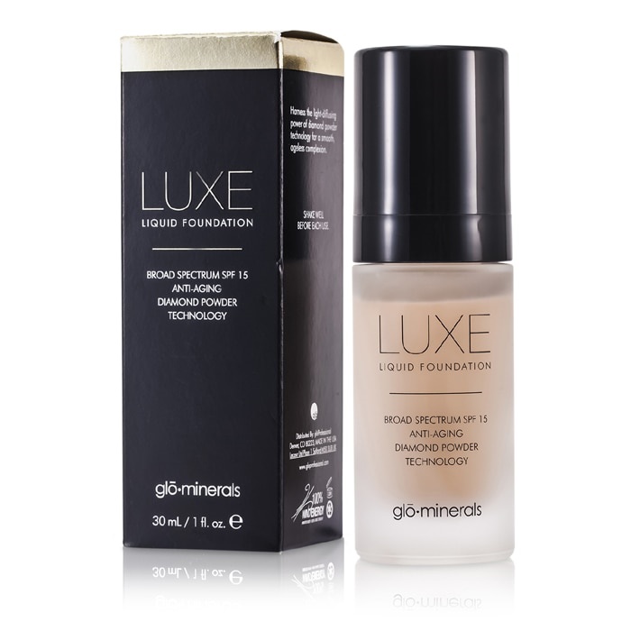 グローミネラルズ GloMinerals レディースリュクスリキッドファンデーションSPF15 30ml #ポーセリン840749005177