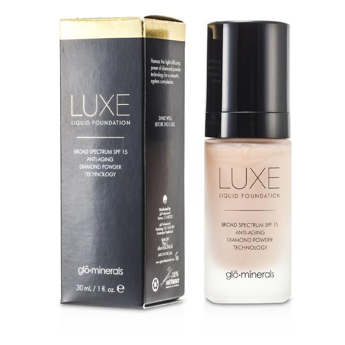 グローミネラルズ GloMinerals レディースリュクスリキッドファンデーションSPF15 30ml #ロゼッテ 840749005245