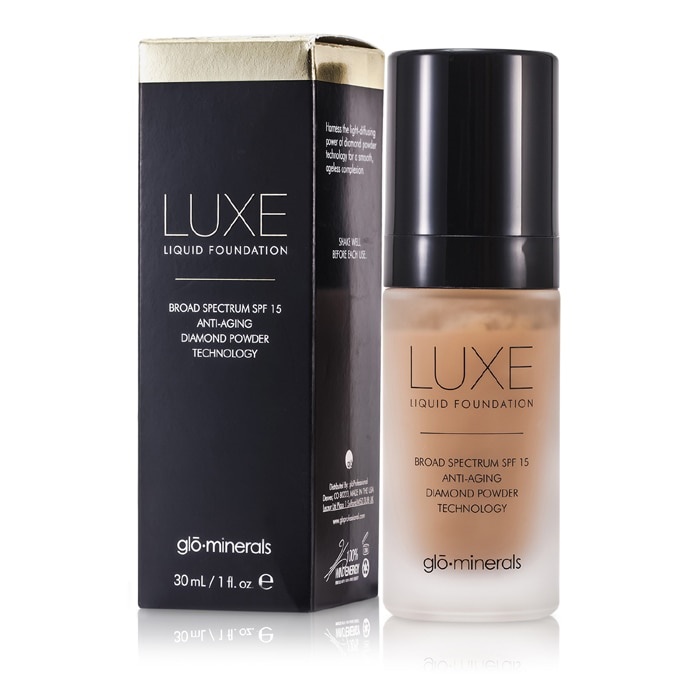 グローミネラルズ GloMinerals レディース  リュクスリキッドファンデーションSPF15 30ml #アーモンド 840749005207