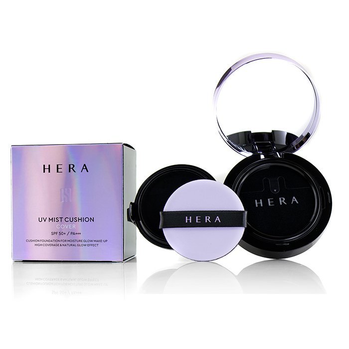 ヘラ Hera  レディースUV ミスト クッション カバー ハイ カバレッジ & ナチュラル グロー SPF50 ウィズ エクストラ レフィル - # C23 Beige Cover