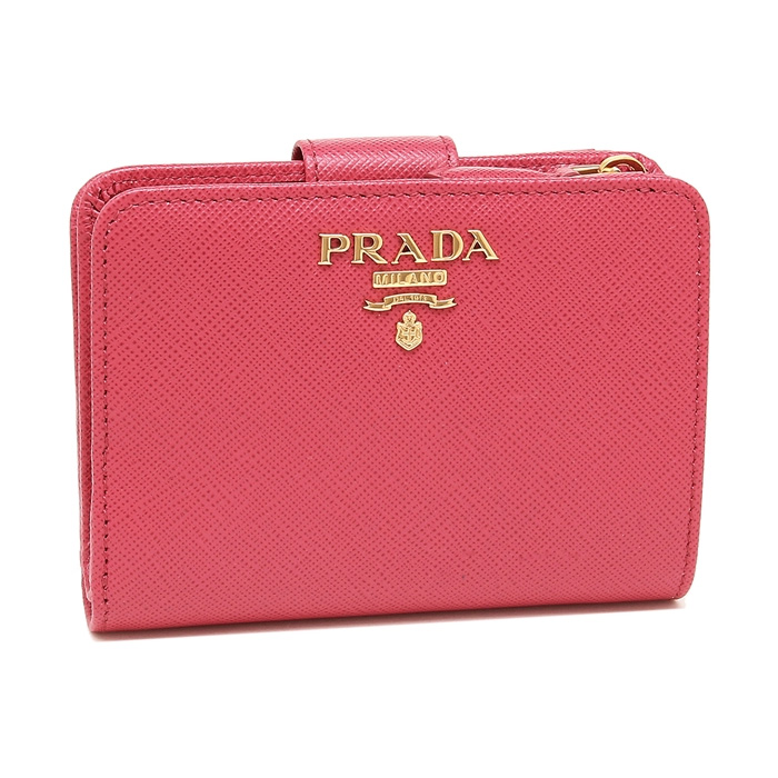 プラダ PRADA レディース ウォレット SAFFIANO METAL 1ML018 QWA F0505 PEONIA PINK