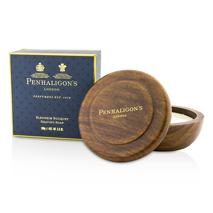ペンハリガン Penhaligon's メンズ ブレナムブーケシェービングソープインウッデンボール  793675000450