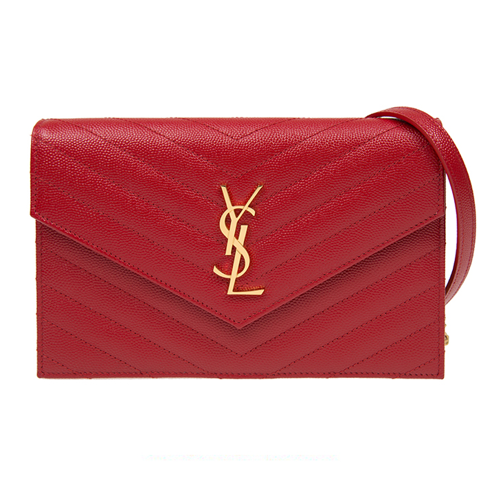 イヴ サンローラン YSLレディース赤 バッグ 393953 BOW01 6515