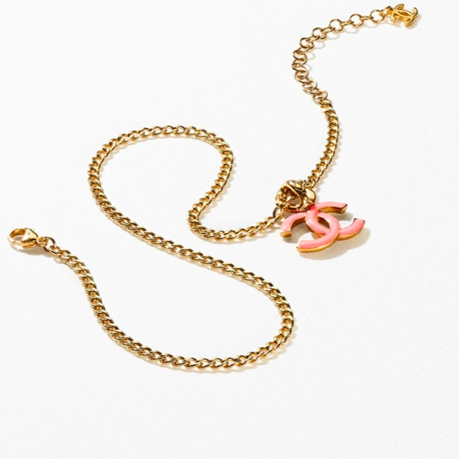 シャネル CHANEL レディースネックレス AB8358 B08186 NI267 ゴールド/ピンク