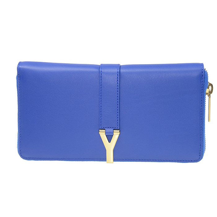 イヴ サンローラン YSL レディース青ウォレット 314991 BJ50J 4331