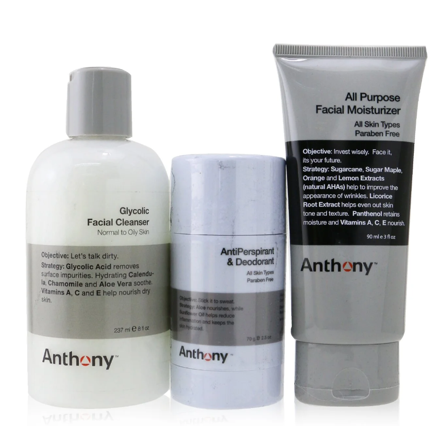 アンソニー Anthony メンズ Basic Kit With AntiPerspirant & Deodorantアンソニー ベーシックキット 3PCS