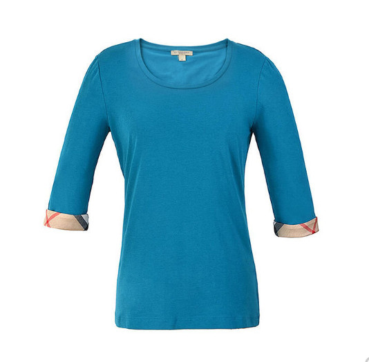 バーバリーBURBERRY レディース T シャツ 4004653 46060 TOPAZ-BLUE