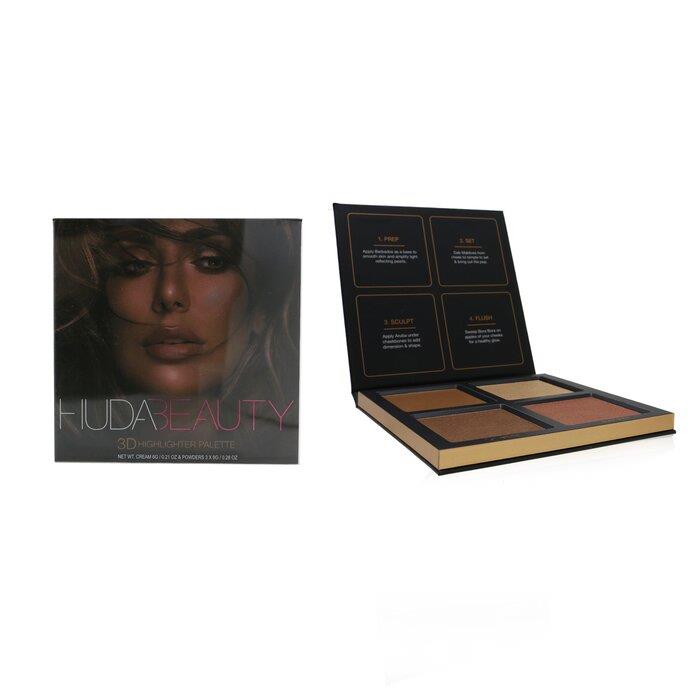 フーダビューティー Huda Beauty レディース  3D Highlighter Palette (4x Highlighter) 3Dハイライターパレット（4xハイライター） # Bronze Sands
