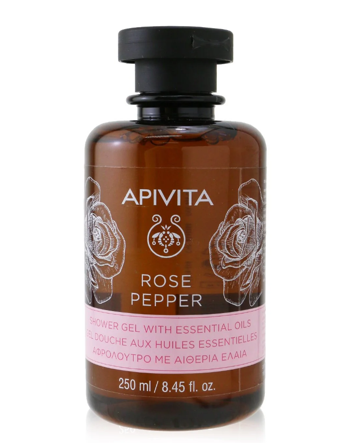 アピビタ Apivita  レディース  Rose Pepper Shower Gel with Essential Oils エッセンシャルオイルローズペッパーシャワージェル 250ml