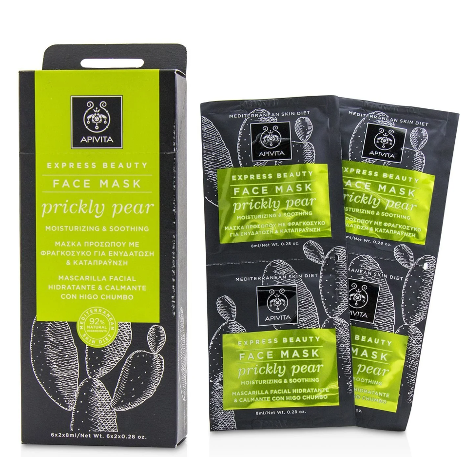 アピビタ Apivita レディース Express Beauty Face Mask with Pinky Pear (Moisturizing & Soothing)エクスプレス ビューティー フェイス マスク ウイズ ピンキー ペアー6x(2x8ml)