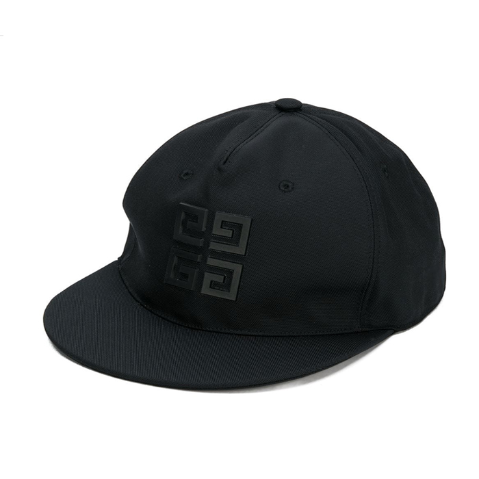 ジバンシィ GIVENCHY メンズ ロゴ アプリケ コットン スナップバック キャップ ブラック BPZ001P011 001
