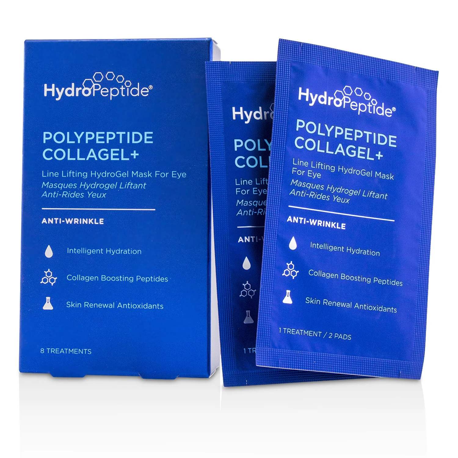 ハイドロペプチド HydroPeptide レディース ポリペプチド コラゲル+ ライン リフティング ハイドロゲル マスク For アイ 818951020271