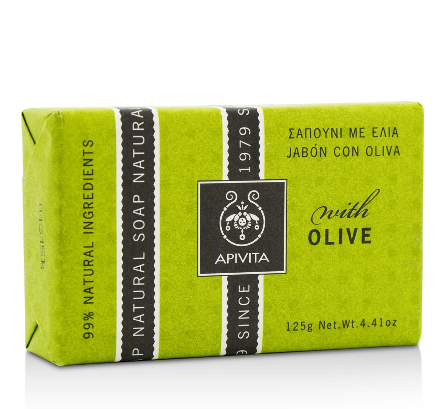 アピビタ Apivita レディースNatural Soap Oliveナチュラルソープ オリーブ 125g