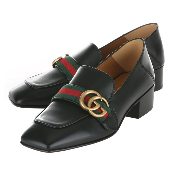 グッチ GUCCI LADY SHOES レディースシューズ 423537 DKHC0 1060 Leather Double G Loafer