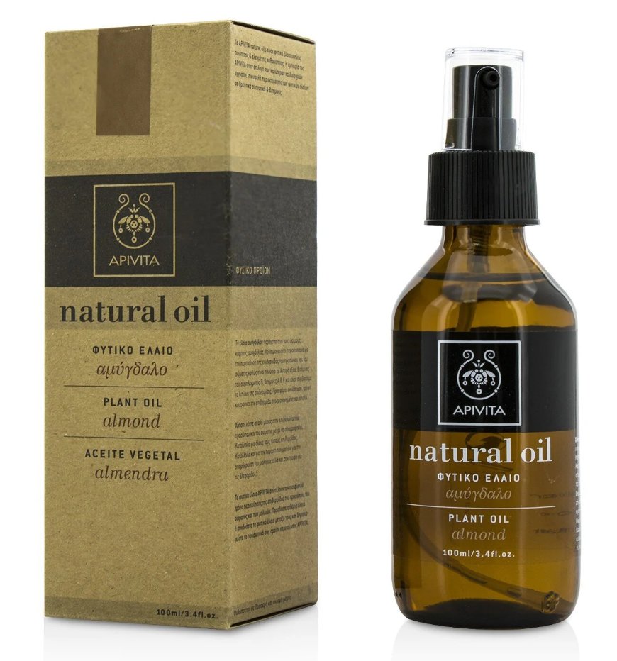 アピビタ Apivita レディースNatural Oil ナチュラルオイル Almond Plant Oil, 100ml