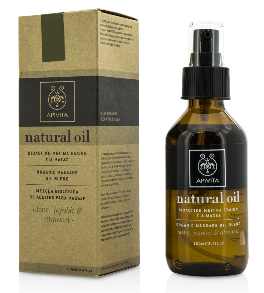 アピビタ Apivita レディースNatural Oilナチュラルオイル,Organic Massage Oil Blend with Almond,Olive & Jojoba 100ml