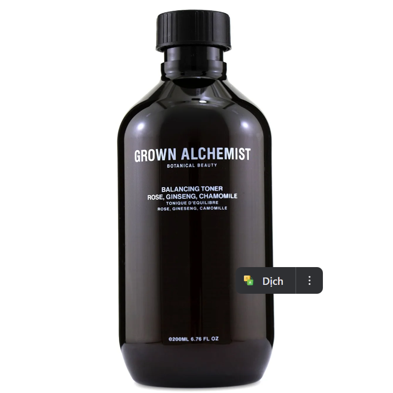 グロウンアルケミスト Grown Alchemist レディース バランシング トナー Rose, Ginseng ＆ Chamomile 200ml 23855077501