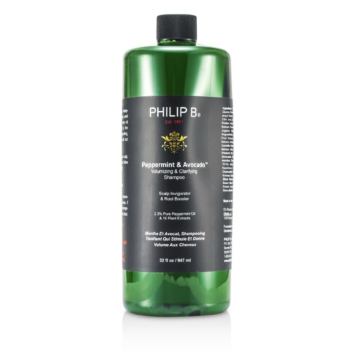 フィリップ B Philip B レディース ウェイクミーアップシャンプー（ペパーミント＆アボカド）947ML 893239000510