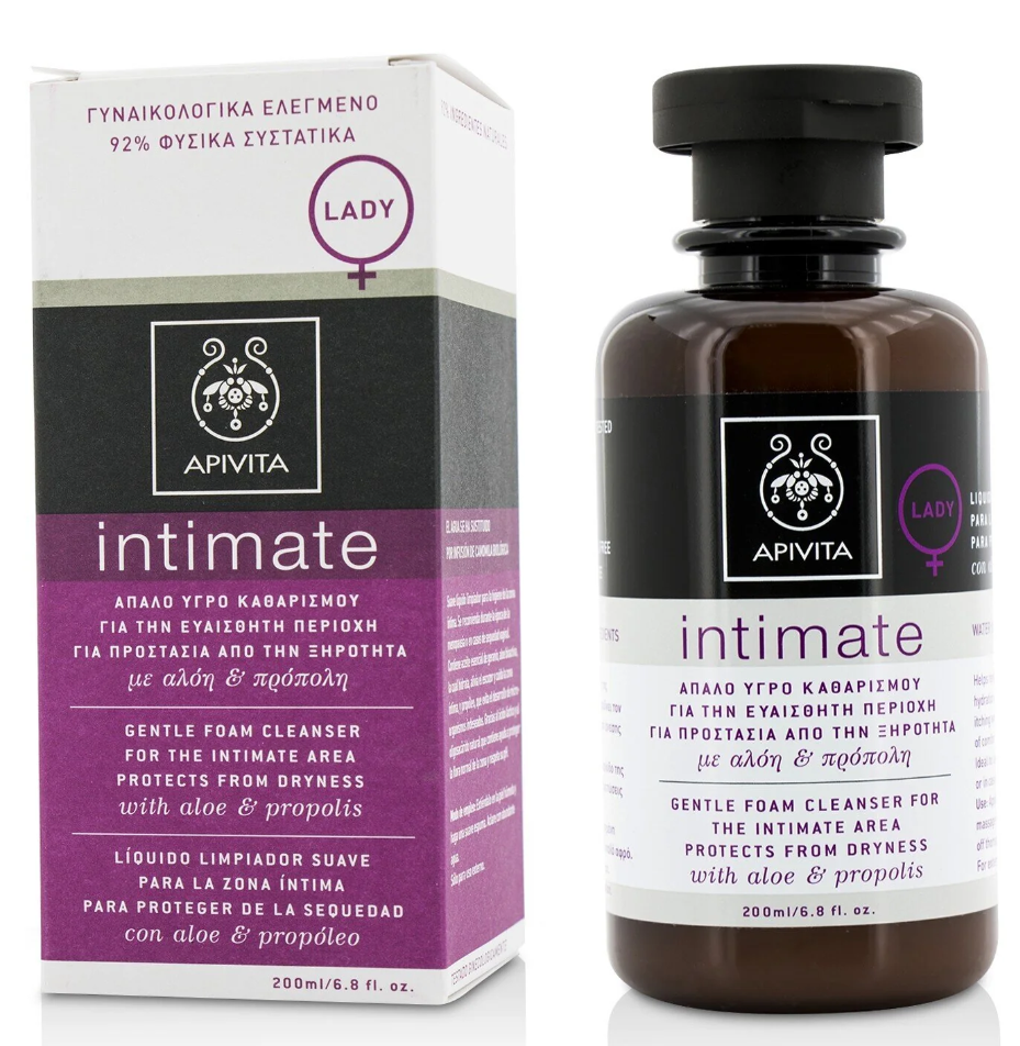 アピビタ Apivita レディース  Intimate Gentle Foam Cleanser with Aloe & Propolis Protectsアロエ＆プロポリスインティメイト・ジェントル・フォームクレンザー200ml