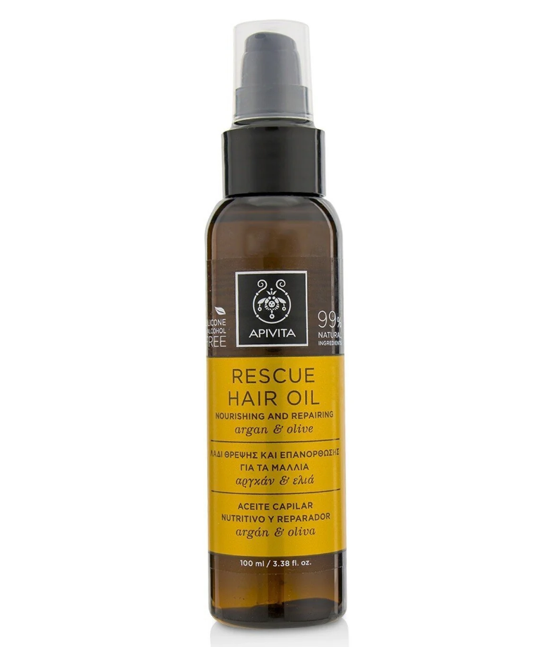 アピビタ Apivita メンズ  Rescue Hair Oil Argan & Olive (For all hair types)レスキュー ヘアオイル アルガン&オリーブ 100ml