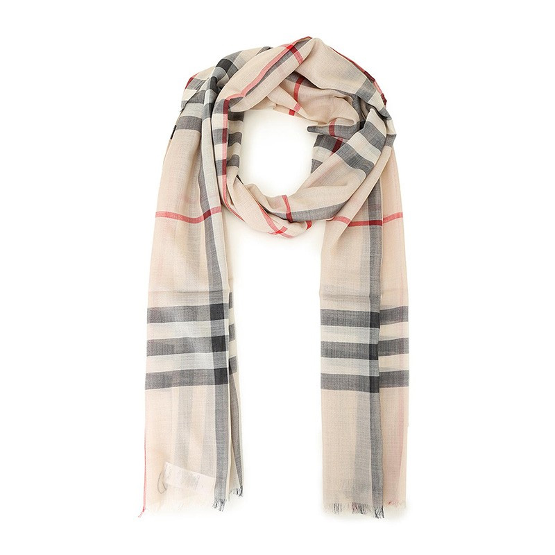 バーバリーBURBERRY SCARF レディーススカーフ 8015407 10872 STONE-CHECK