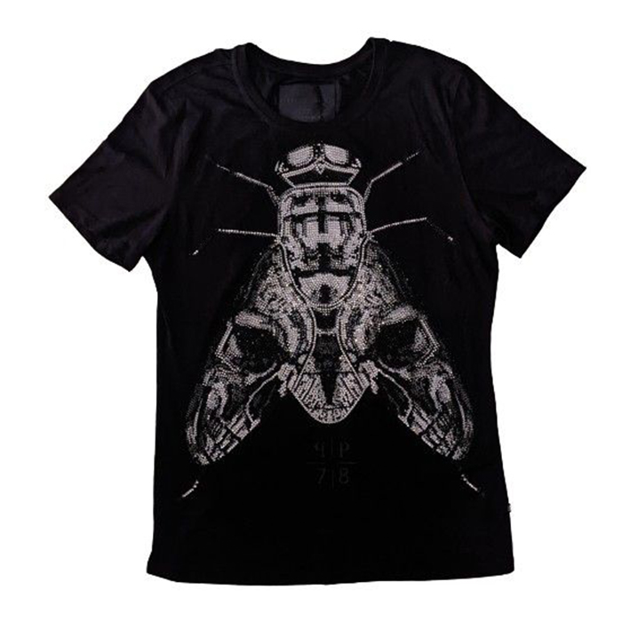 フィリッププレイン PHILIPP PLEIN メンズ フィリッププレイン Tシャツ HM340789 02 BLACK