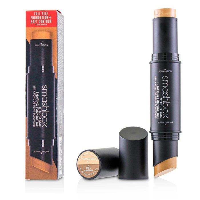 スマッシュボックス  Smashbox レディース スタジオ スキン シェイピング ファンデーション + ソフト コントゥア スティック # 1.1 Fair 607710061248