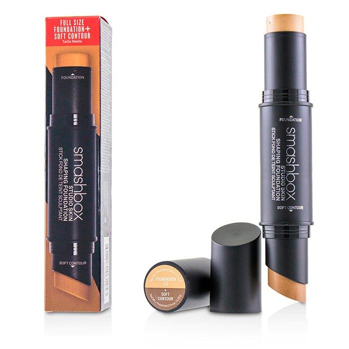 スマッシュボックス  Smashbox レディース スタジオ スキン シェイピング ファンデーション + ソフト コントゥア スティック # 1.2 ライトゴールデンベージュ 607710061378