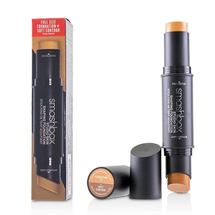 スマッシュボックス  Smashbox レディース スタジオ スキン シェイピング ファンデーション + ソフト コントゥア スティック # 3.3 ウォームミディアムベージュ 607710061477