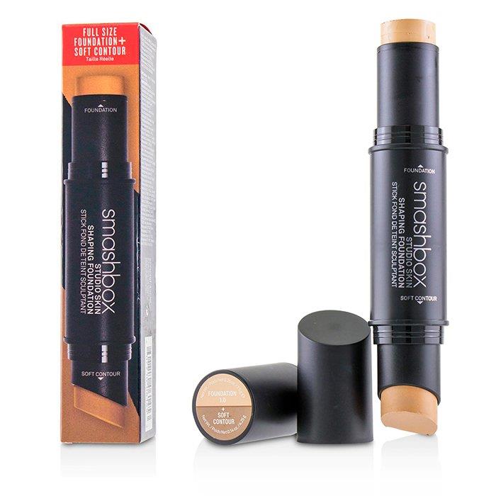 スマッシュボックス Smashbox レディース スタジオ スキン シェイピング ファンデーション + ソフト コントゥア スティック # 1.0 ピーチフェア 607710061231