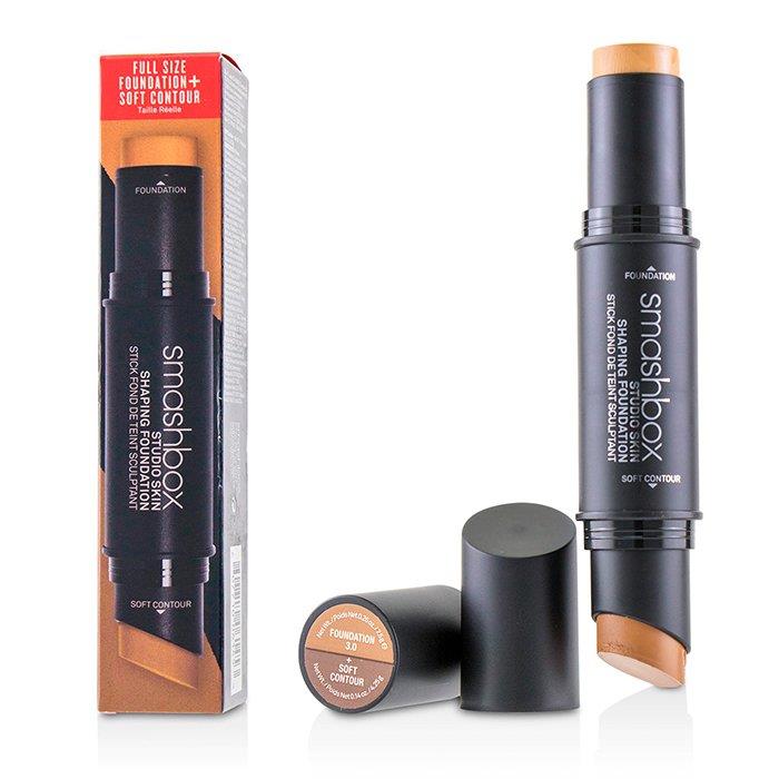 スマッシュボックス Smashbox レディース スタジオ スキン シェイピング ファンデーション + ソフト コントゥア スティック # 3.0 ウォームベージュ 607710061446
