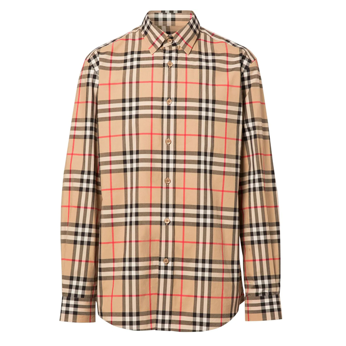 バーバリー BURBERRY 長袖シャツ メンズ チェック柄 ベージュ 8020863 ARBC
