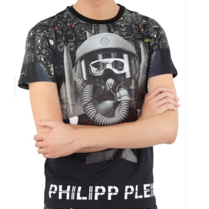 フィリッププレイン PHILIPP PLEIN メンズ Tシャツ HM340990 02 BLACK