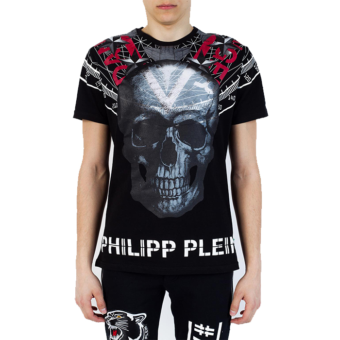フィリッププレイン PHILIPP PLEIN メンズ フィリッププレイン Tシャツ HM341082 02 BLACK