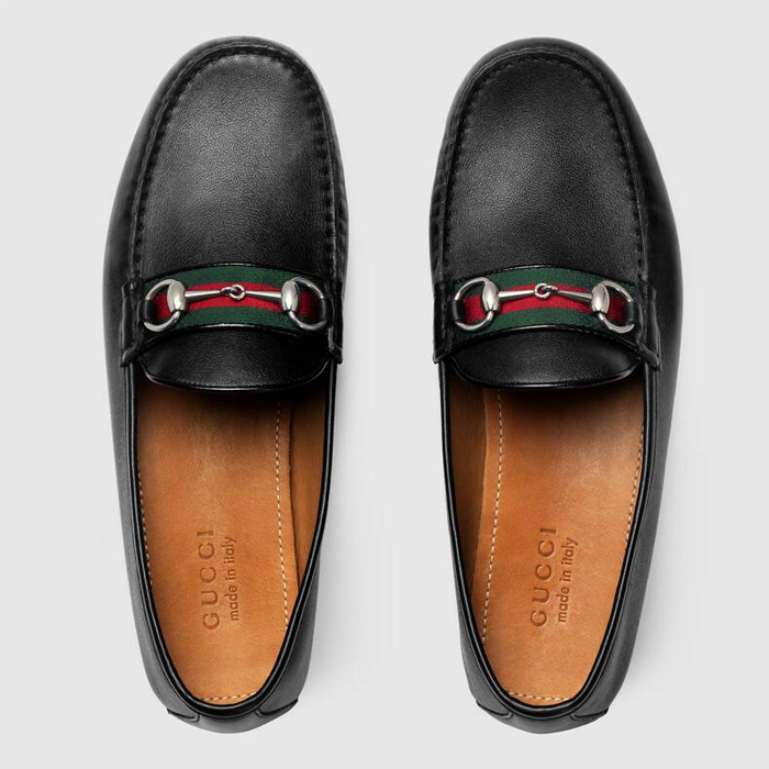 グッチ GUCCI MEN SHOES メンズシューズ 450892 A9L60 1098 Leather Driver With Web