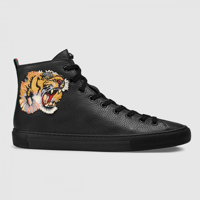 グッチ GUCCI MEN SHOES メンズシューズ 451621 BXOA0 1060 Leather High-top With Tiger