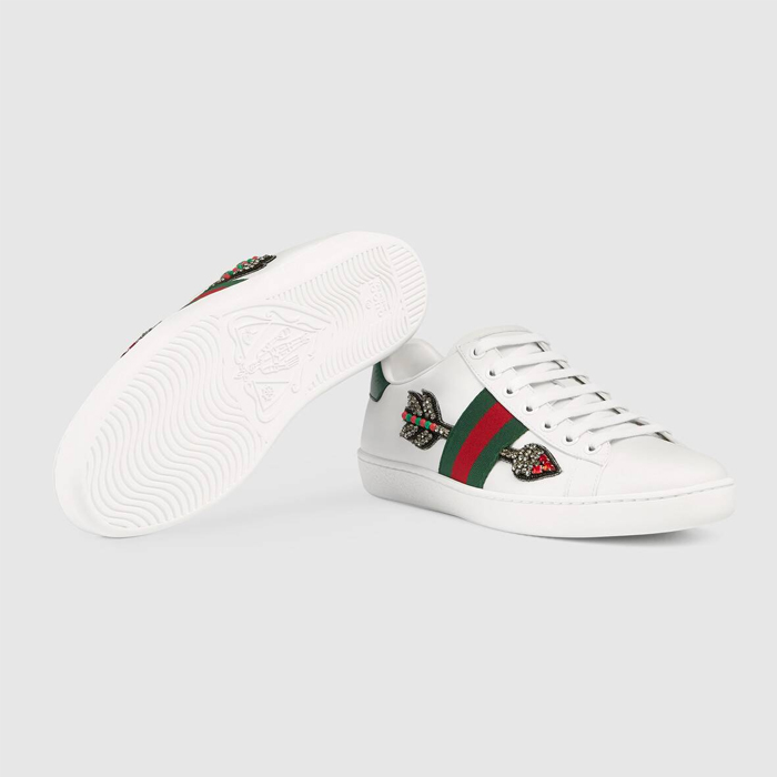 グッチ GUCCI LADY SHOES レディースシューズ 454551 A38G0 9064 Ace Embroidered Sneaker