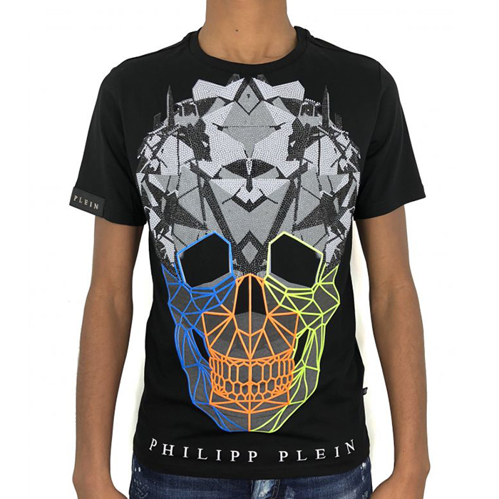 フィリッププレイン PHILIPP PLEIN メンズ Tシャツ HM342787 02 BLACK
