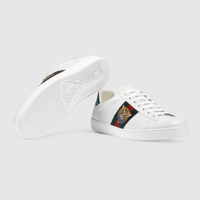 グッチ GUCCI MEN SHOES メン ズシューズ 457132 A38G0 9064 Ace Embroidered Sneaker