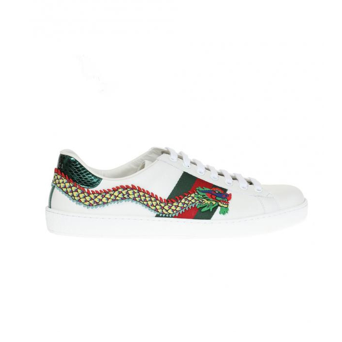 グッチ GUCCI MEN SHOES メン ズシューズ 473764 A38G0 9064 APPLIQUED SNEAKERS