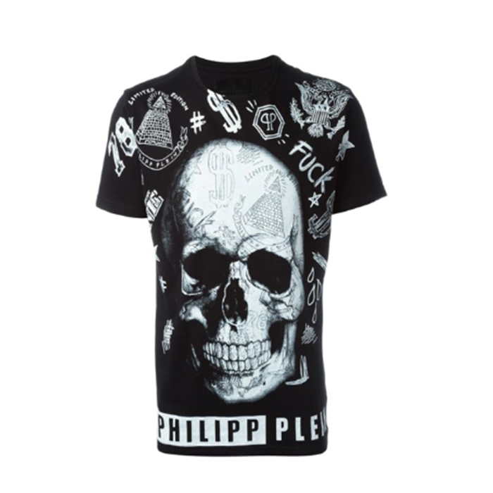 フィリッププレイン PHILIPP PLEIN メンズ Tシャツ HM349558 02 BLACK