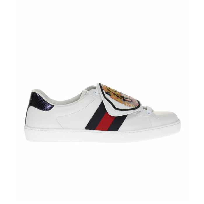 グッチ GUCCI MEN SHOES メン ズシューズ 477102 DOP80 9182 'ACE' SNEAKERS WITH REMOVABLE ELEMENT