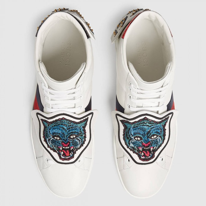 グッチ GUCCI MEN SHOES メン ズシューズ 478194 DOPV0 9181 Ace High-top With Removable Patches