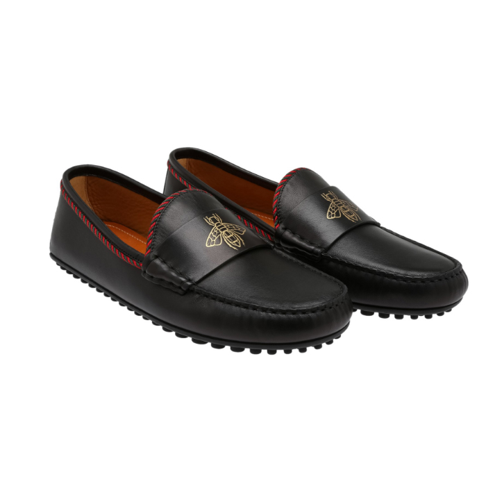 グッチ GUCCI MEN SHOES メン ズシューズ 497117 BTRR0 1124 EMBOSSED MOCCASINS